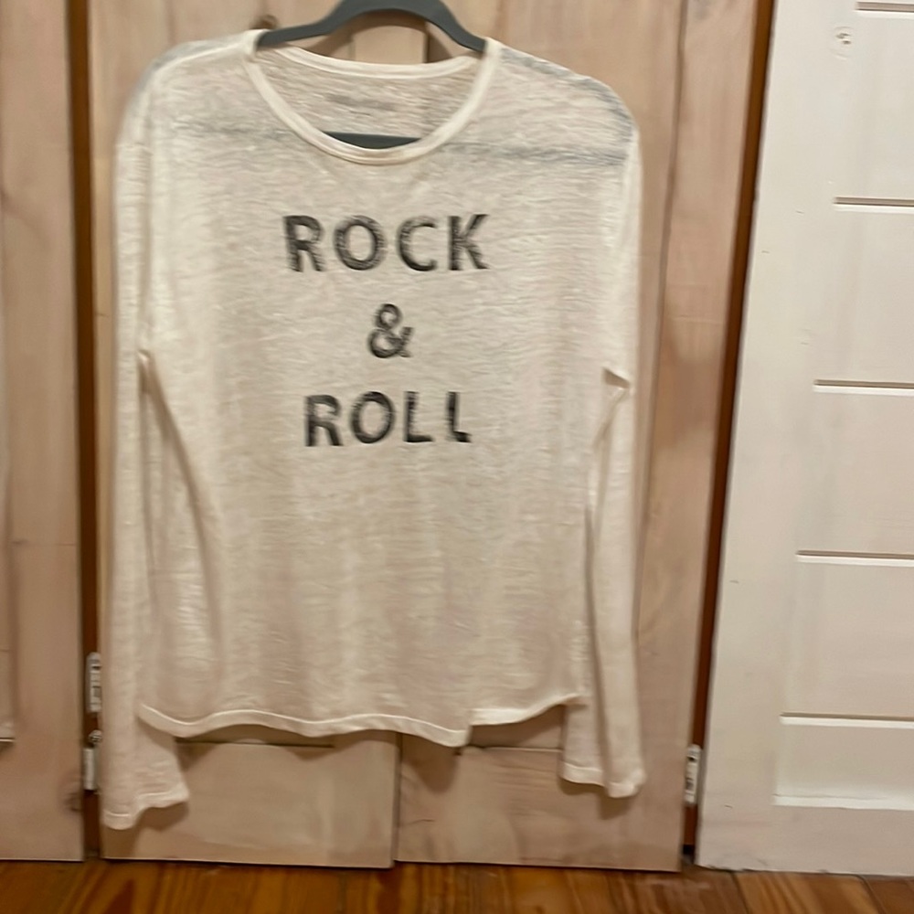 Zadig Voltaire linen tee rock and roll